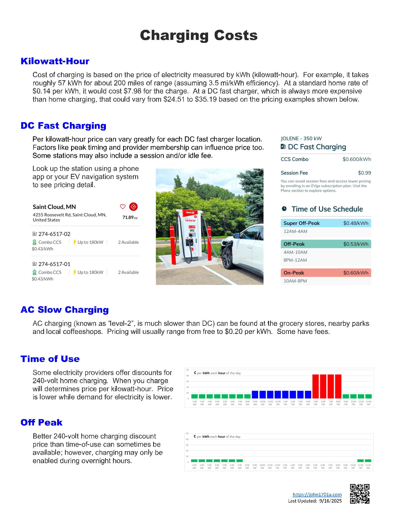 Plug-In Vehicle: Charging Costs