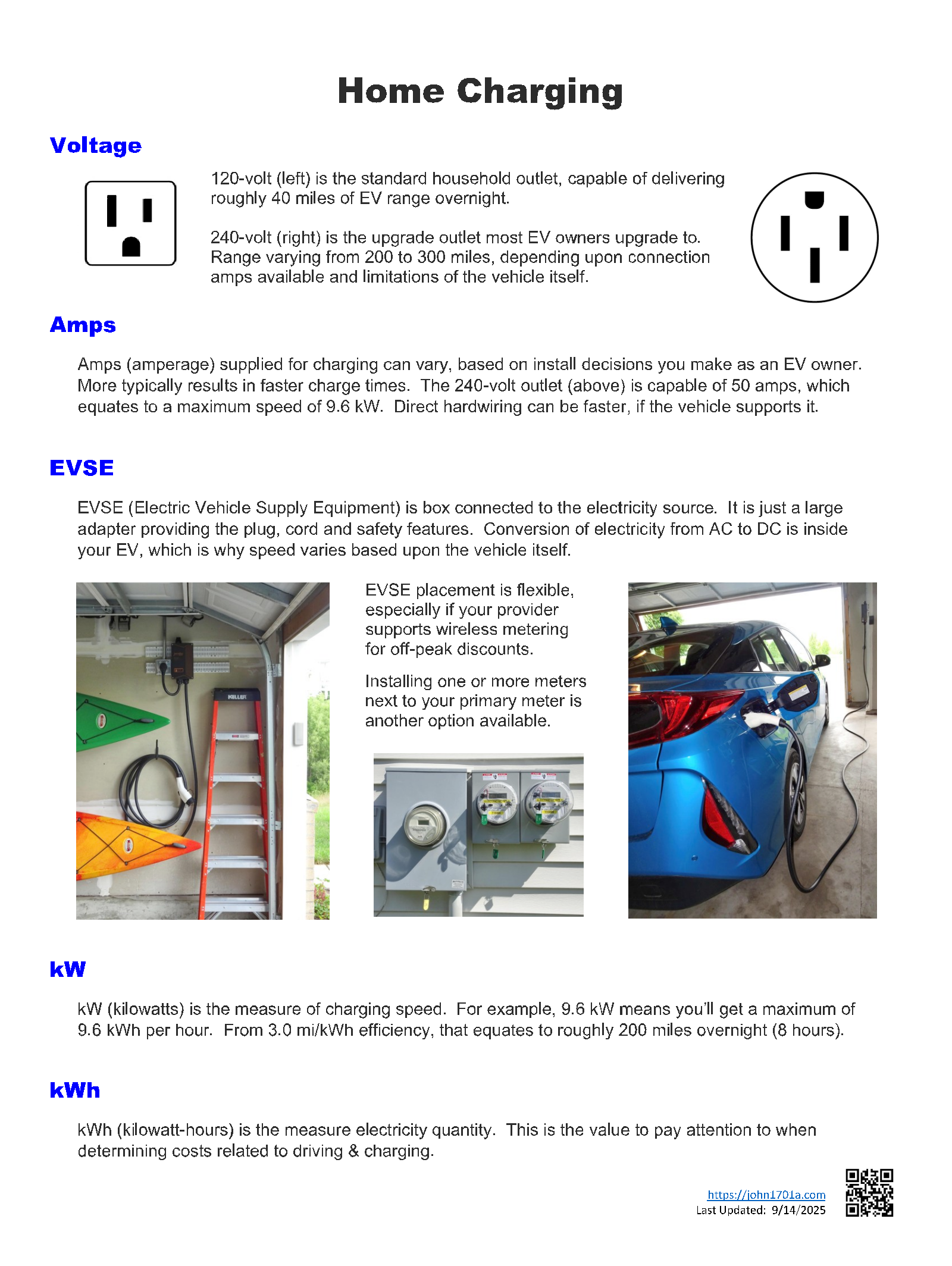 Plug-In Vehicle: Home Charging